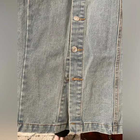 Shein Button Up Maxi Jean Skirt - Picture 3 of 4